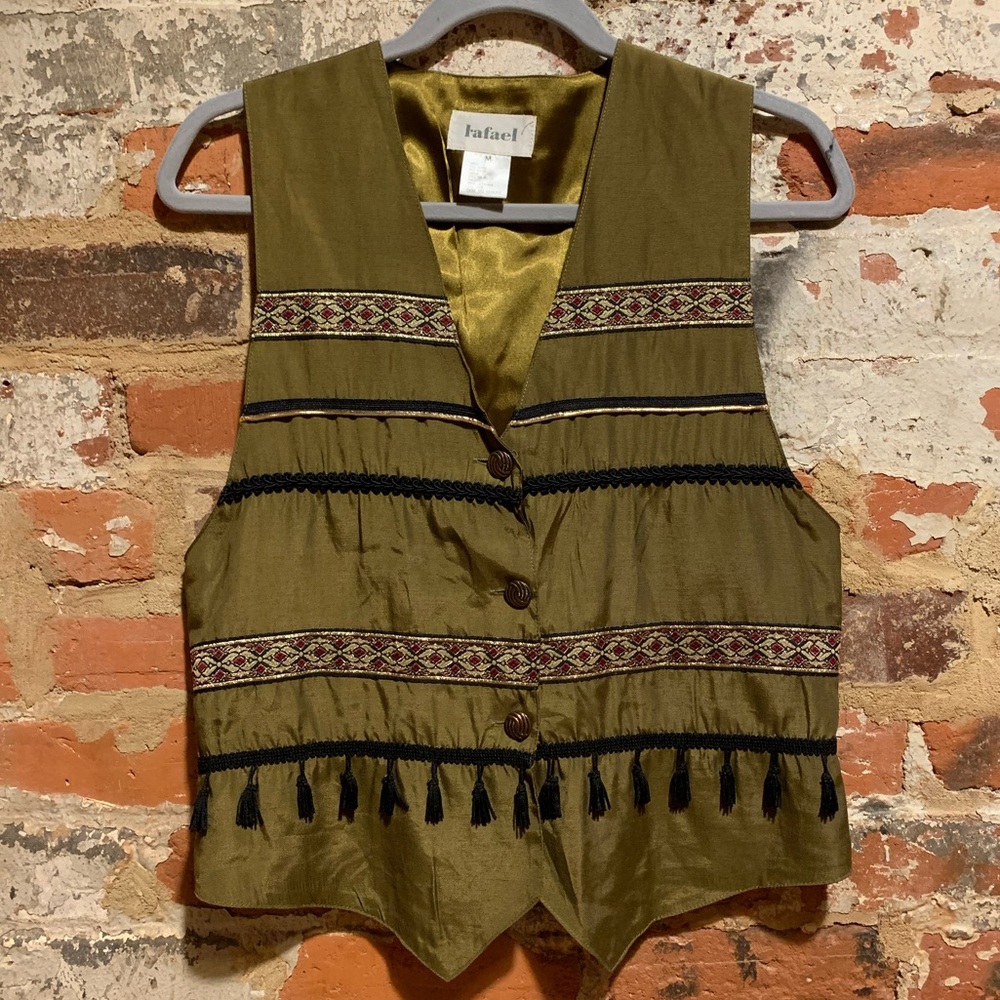 Vintage Rafael Moroccan Vest with Tassles